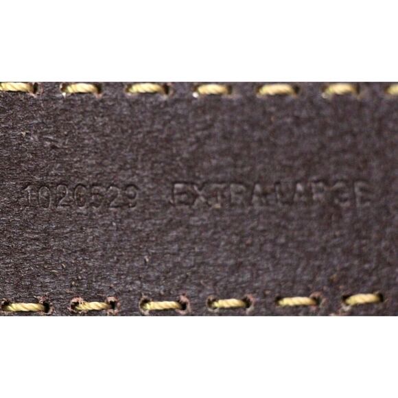 Anne Klein BROWN REAL LEATHER STITCH 1.5"Wd DRESS CASUAL WOMEN'S BELT Sz XL (I32 - Picture 9 of 16